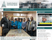 Tablet Screenshot of hospitalregionalcoyhaique.cl